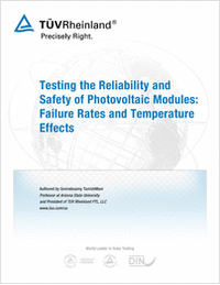 Testing the Reliability and Safety of Photovoltaic Modules: Failure Rates and Temperature Effects
