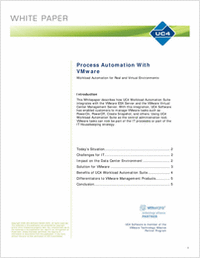 IT Process Automation and VMware - Workload Automation for Real and Virtual Environments
