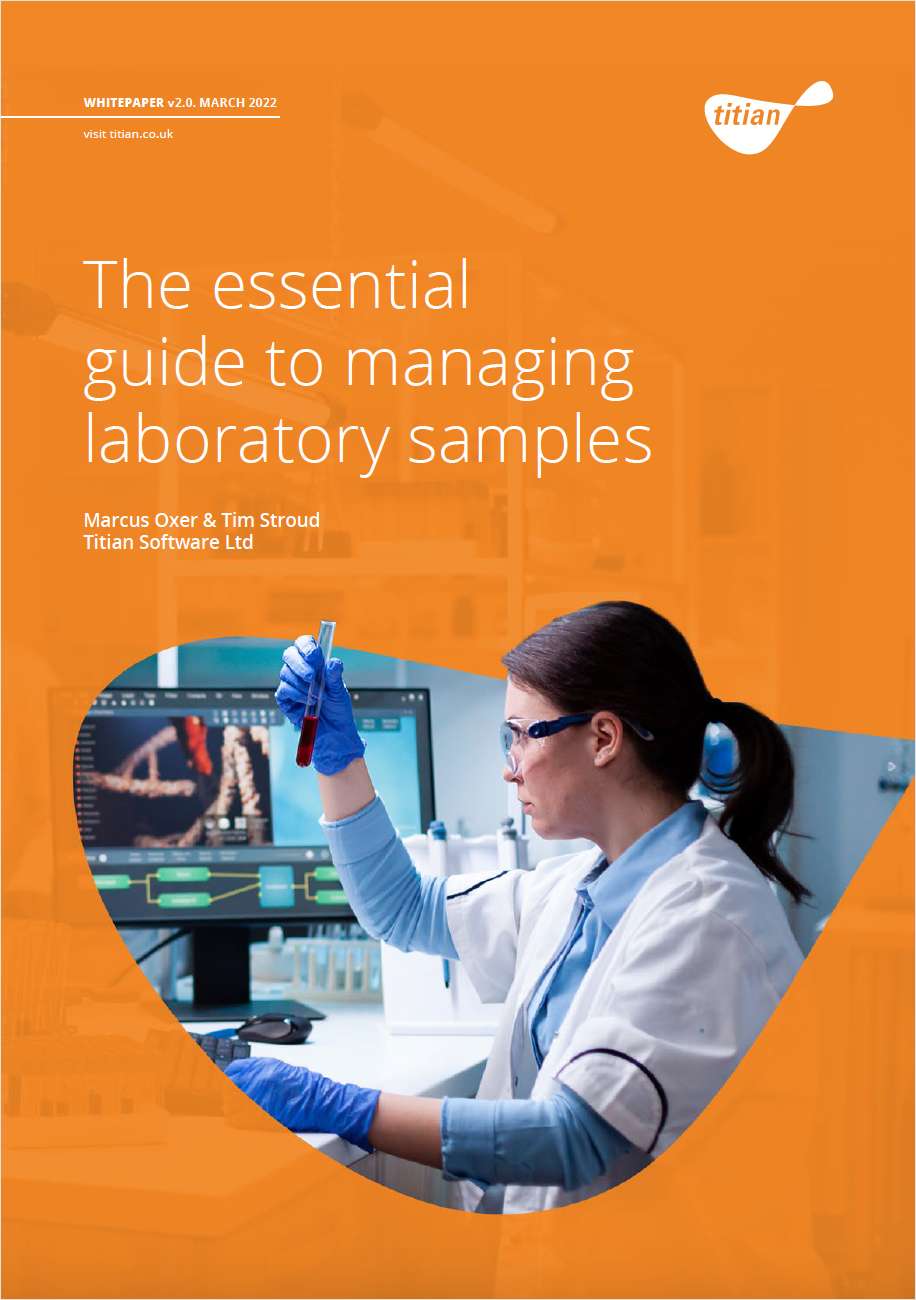 [White Paper] Managing laboratory samples