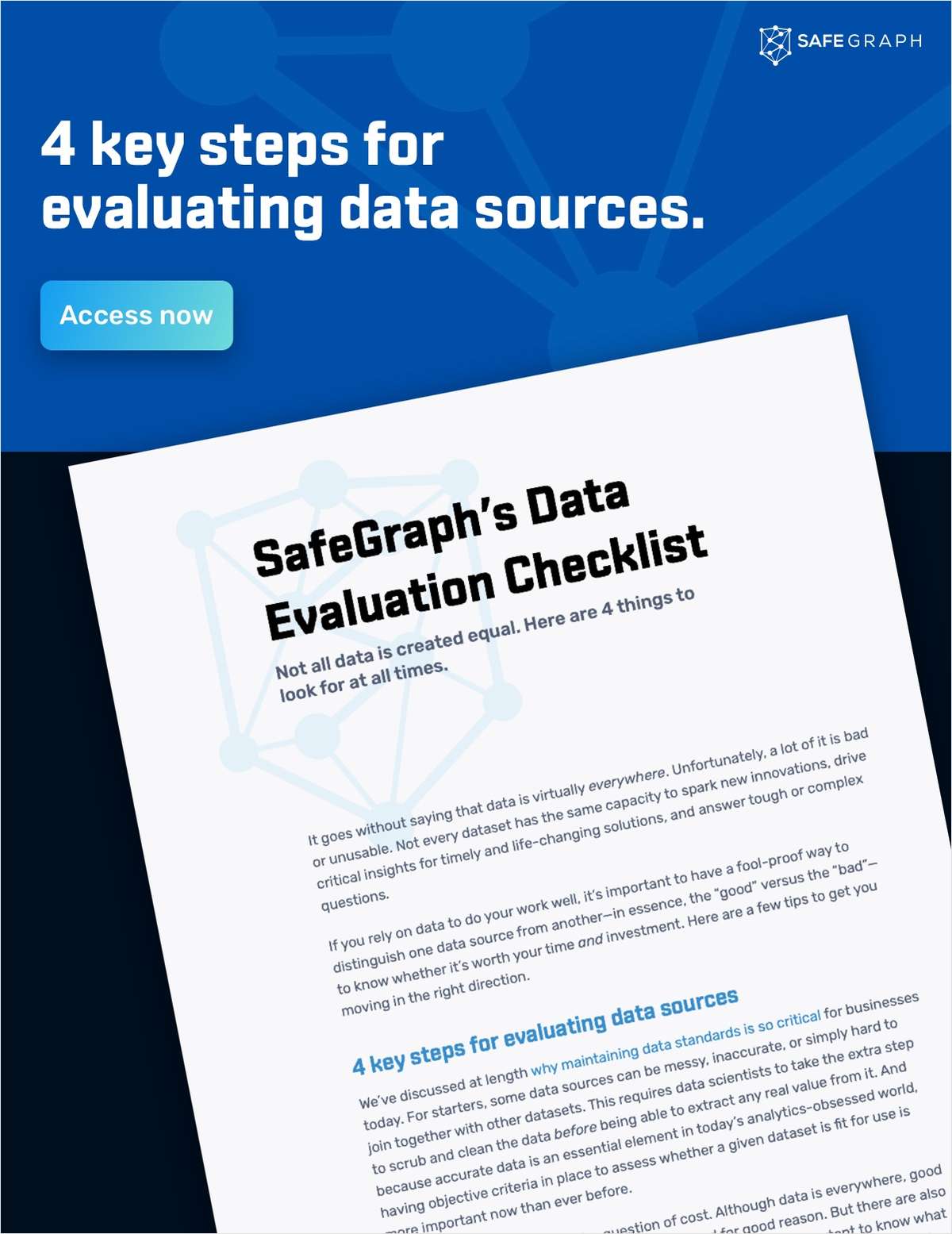 Data Evaluation Checklist