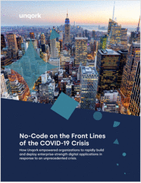 No-Code On The Front Lines Of The COVID-19 Crisis