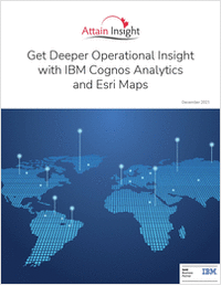 Get Deeper Operational Insight with IBM Cognos Analytics and Esri Maps