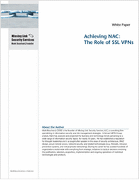 Achieving NAC Now and in the Future: The Role of SSL VPNs