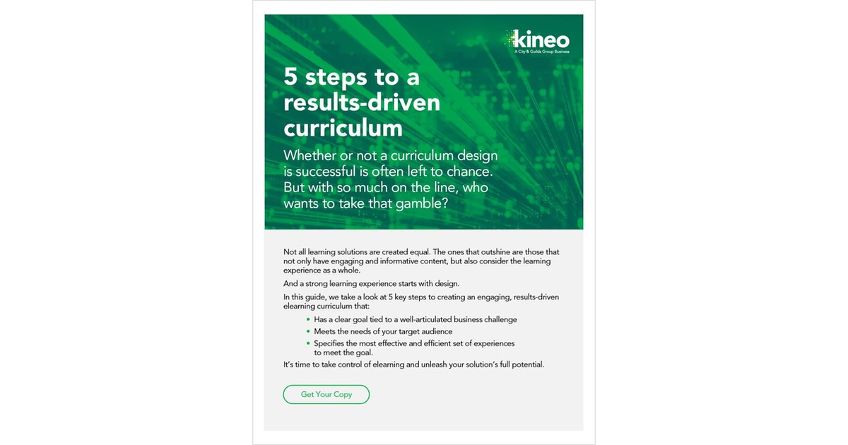 5 Steps to a Results-Driven Learning Curriculum