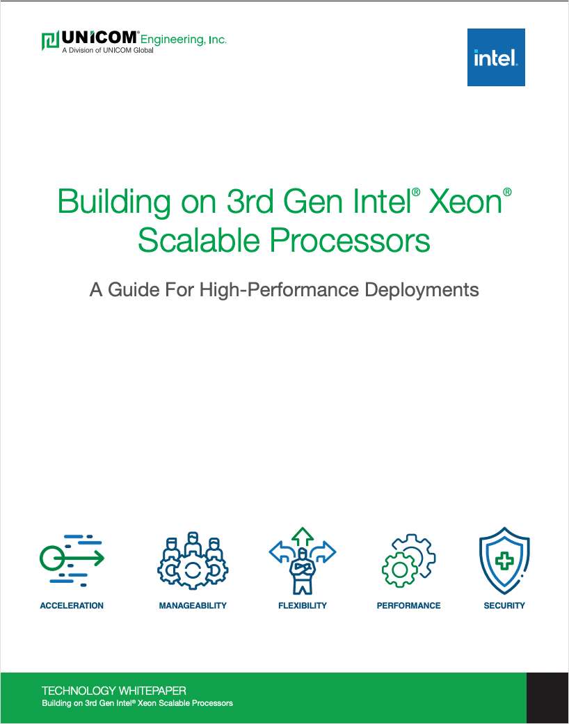 Building on 3rd Gen Intel® Xeon® Scalable Processors