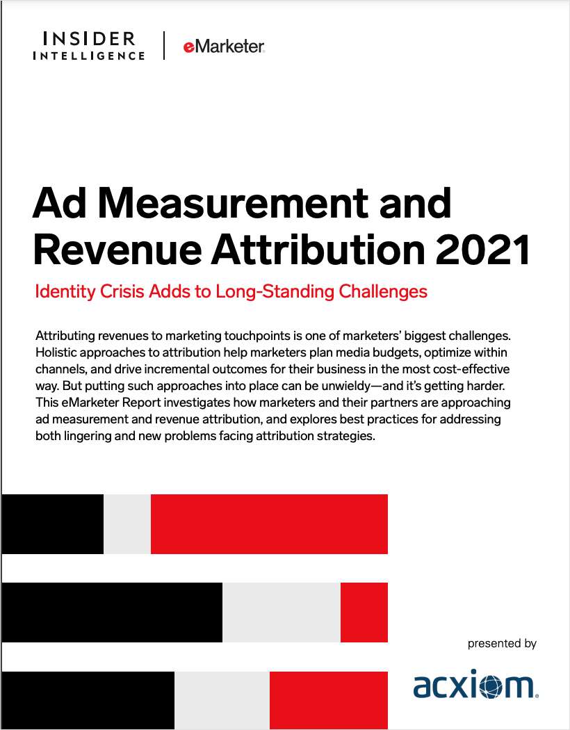 Ad Measurement and Revenue Attribution Report 2021