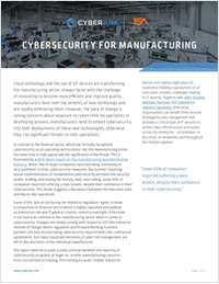 Cybersecurity for Manufacturing