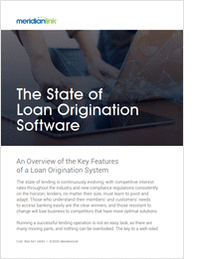 The State of Loan Origination Software
