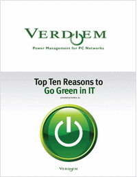 Top 10 Reasons to Go Green in IT