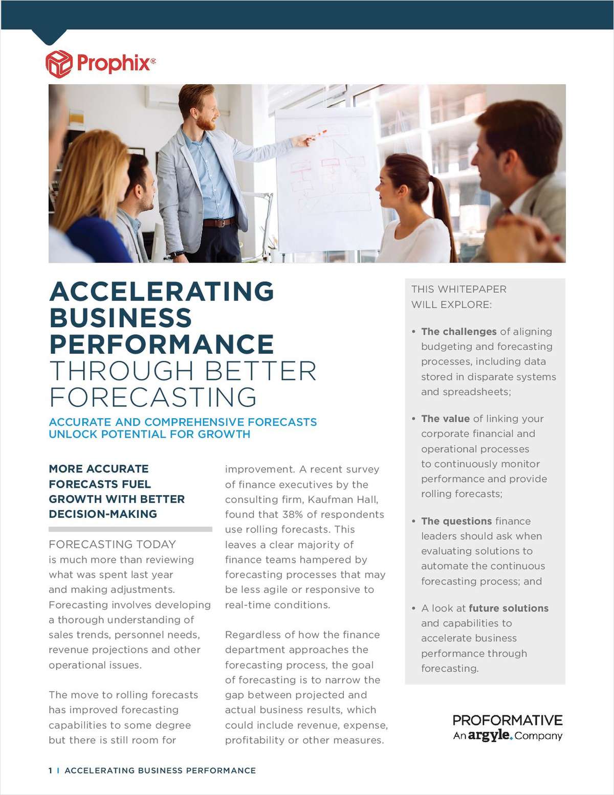 Accelerating Performance Through Better Forecasting