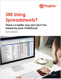 Still Using Spreadsheets?