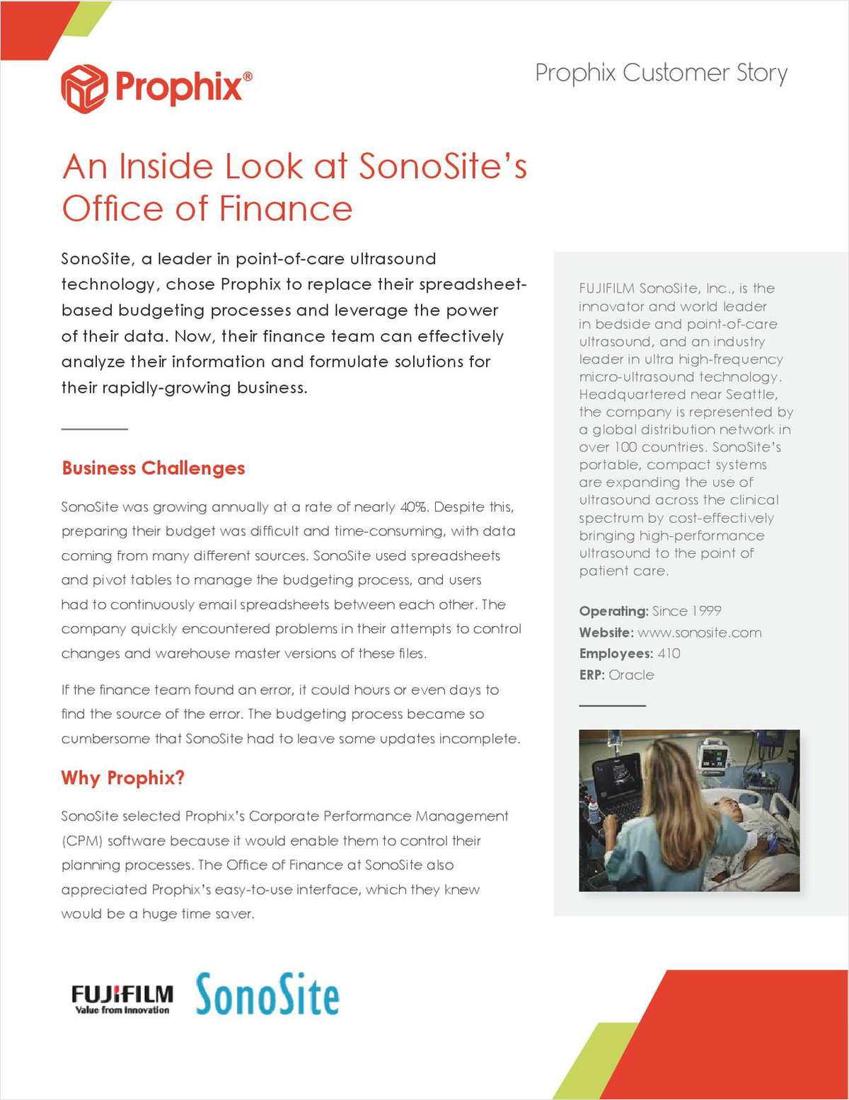 An Inside Look at SonoSite's Office of Finance