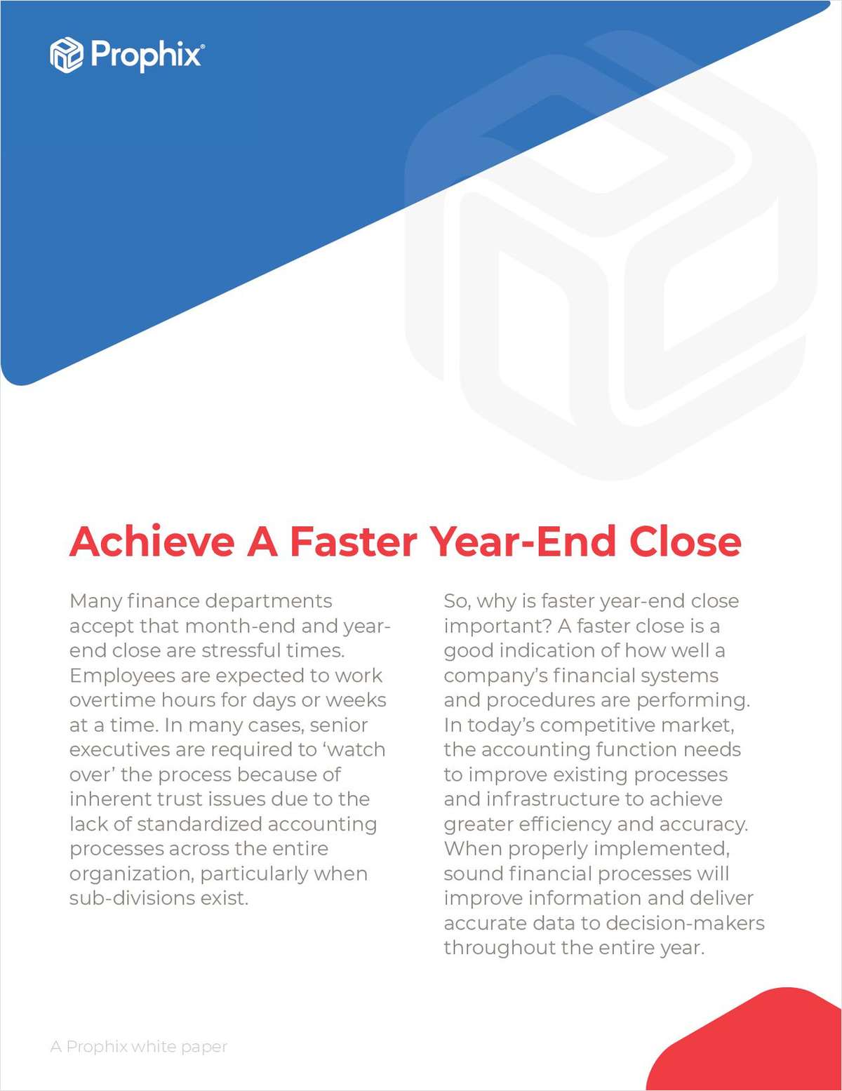 Achieve A Faster Year-End Close