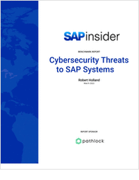 SAPinsider Benchmark Report -- Cybersecurity Threats to SAP Systems