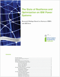 The State of Resilience & Optimization on IBM Power Systems (System i and System p)