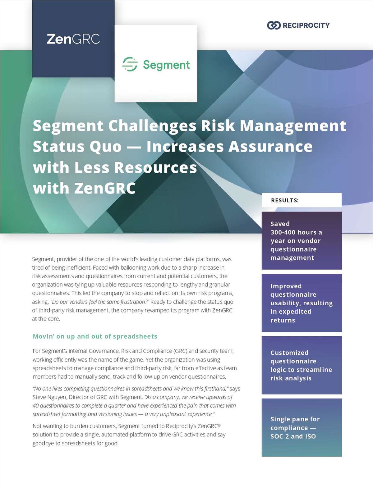 Segment Challenges Risk Management Status Quo with ZenGRC