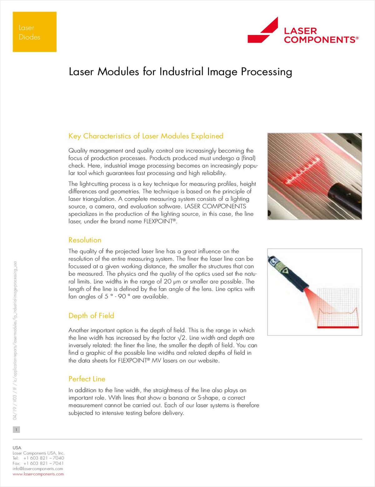 Industrial Image Processing with Machine Vision Lasers