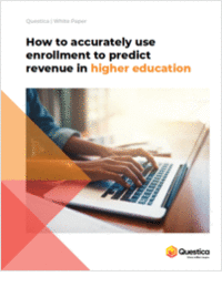 How to accurately use enrollment to predict revenue in higher education.