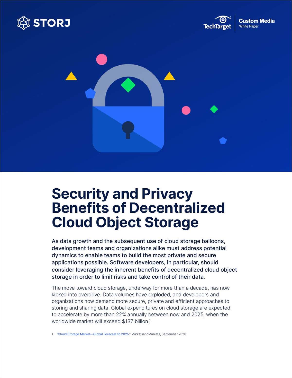 The security & privacy benefits of decentralized cloud storage