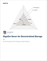 GigaOm Sonar Report | Decentralized Storage