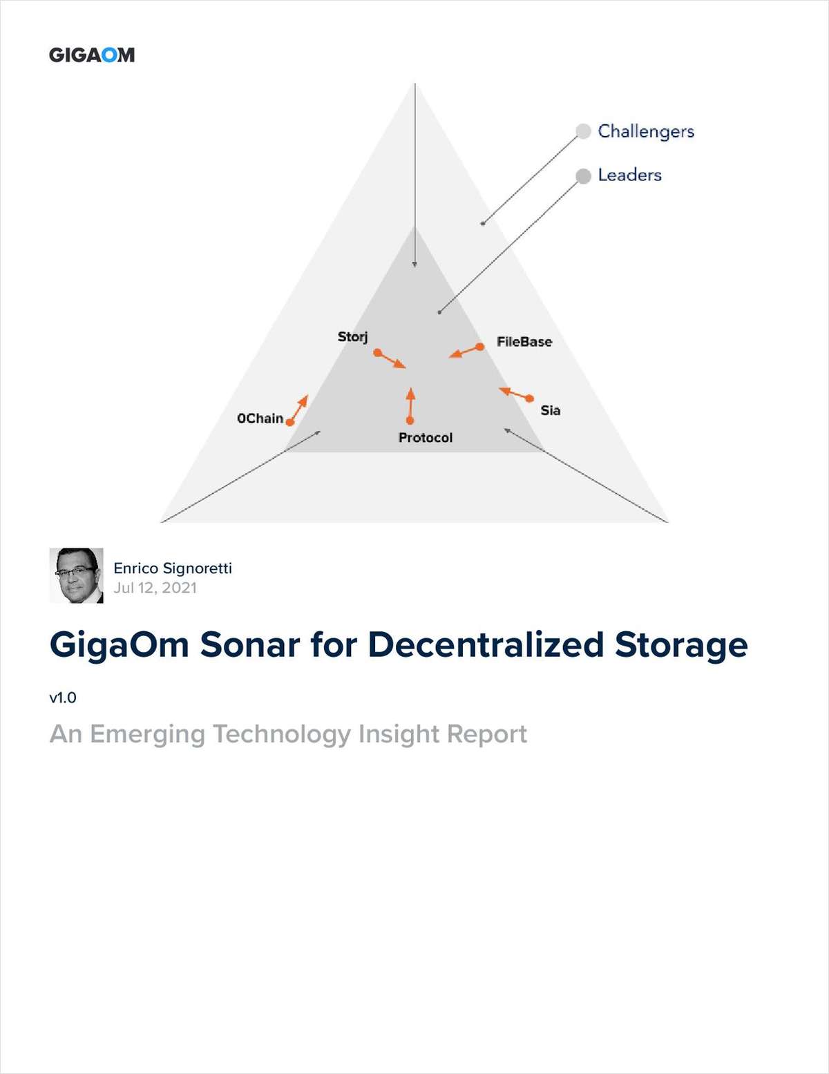GigaOm Sonar Report | Decentralized Storage