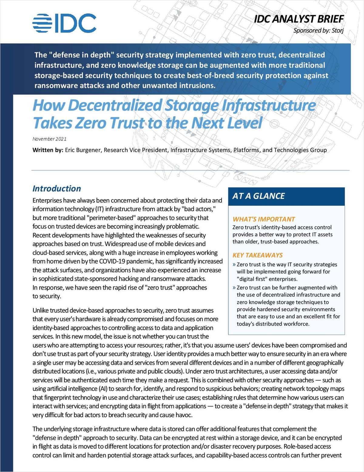 IDC Analyst Brief | Zero Trust