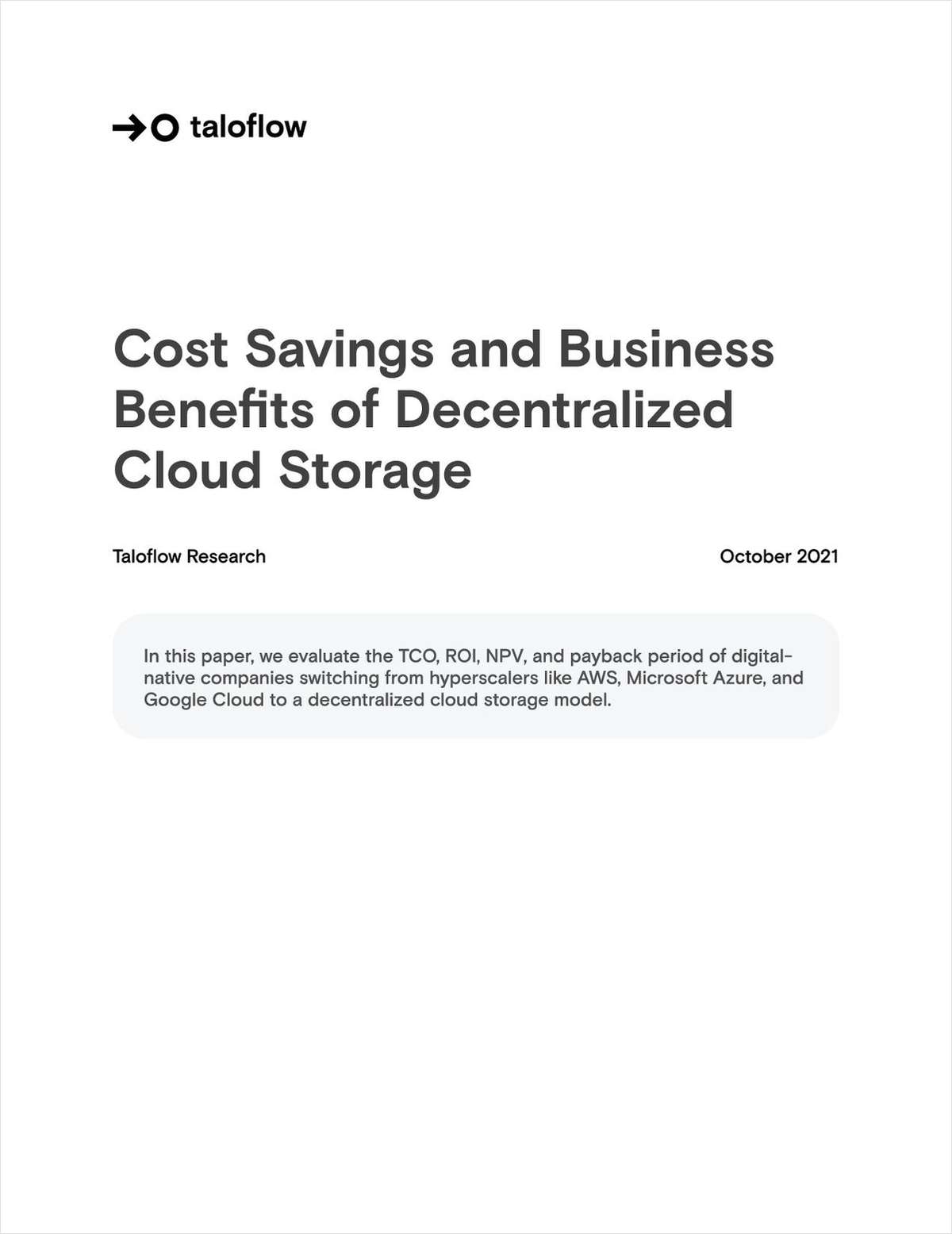 The Cost Savings & Business Benefits of Decentralized Cloud Storage