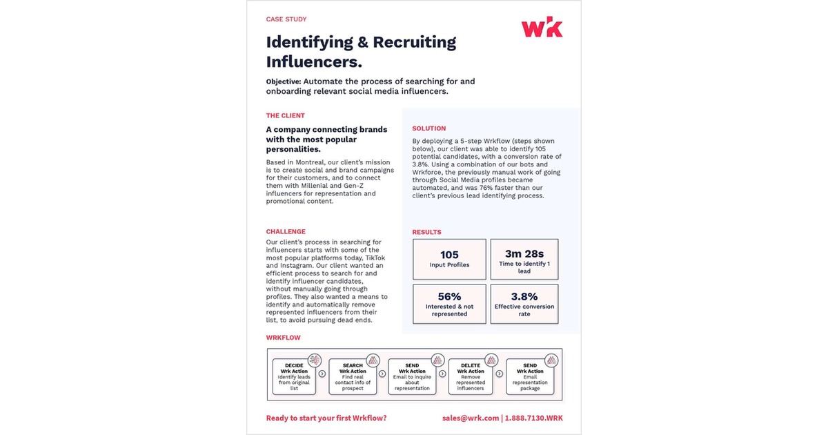 Identifying & Recruiting Influencers