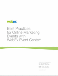 Best Practices for Online Marketing Events with WebEx Events Center
