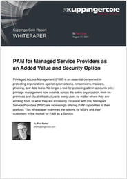 PAM for Managed Service Providers as an Added Value and Security Option