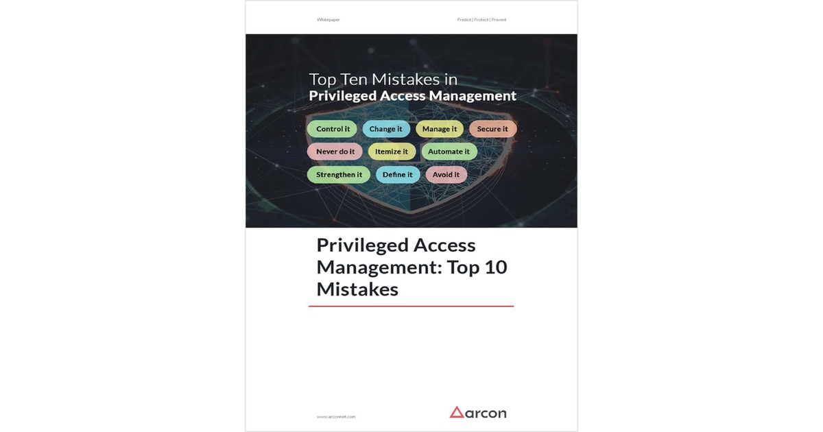 Top Ten Mistakes in Privileged Access Management