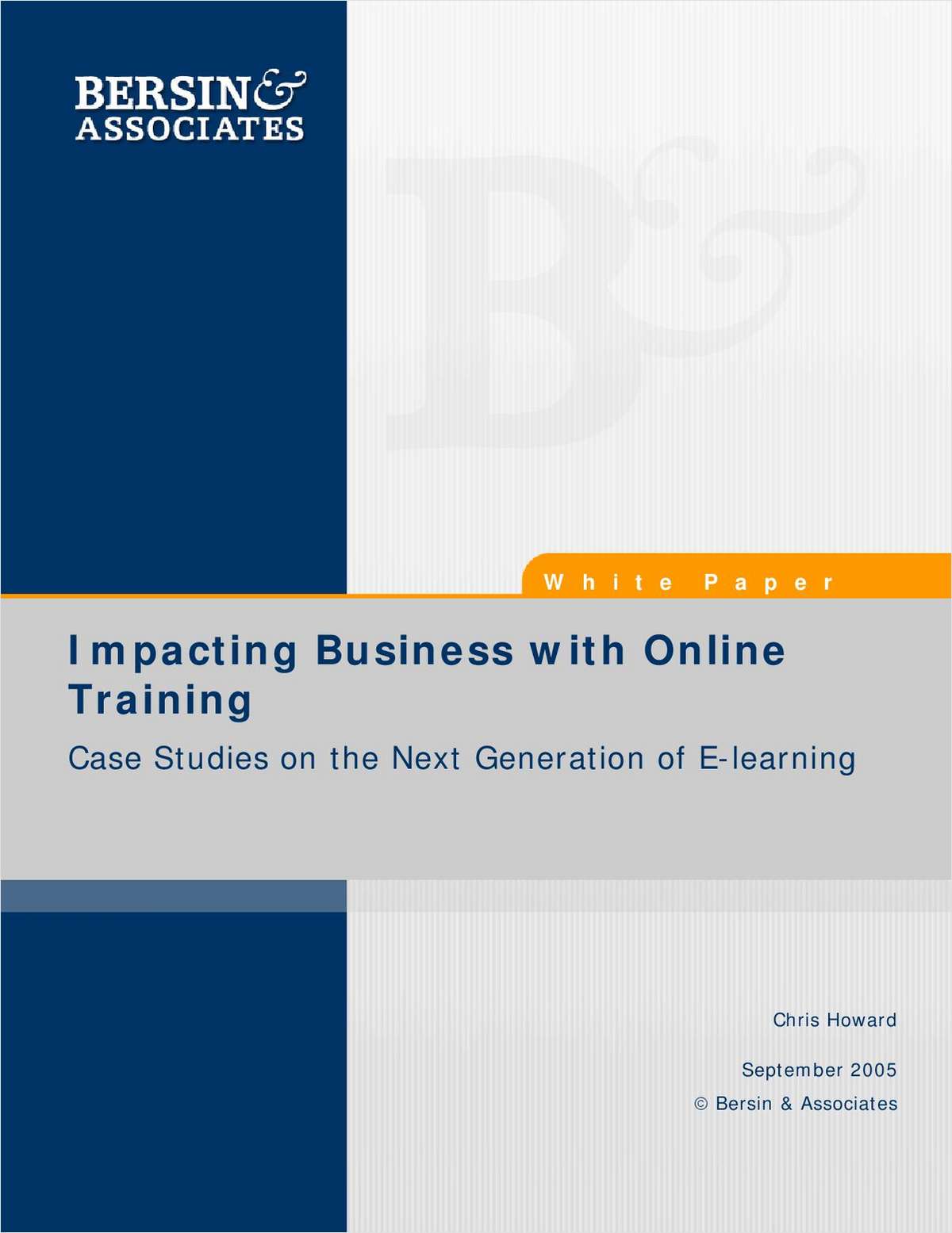 Impacting Business with Online Training