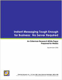 Instant Messaging Tough Enough for Business: No Server Required