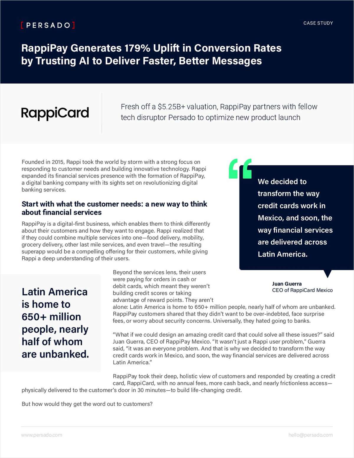 RappiPay Generates 179% Uplift in Conversion Rates Through Strategic Partnership with Persado