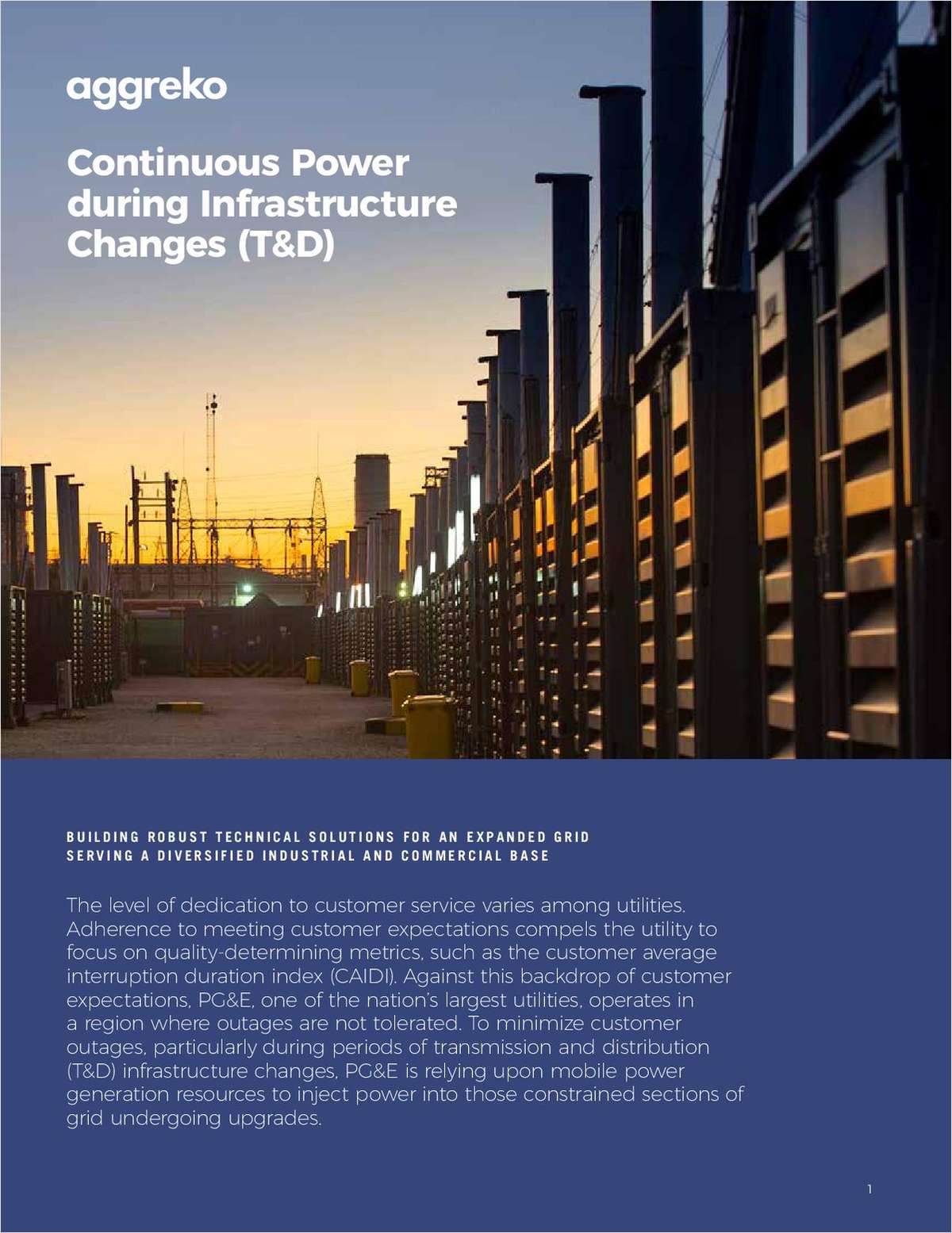 Continuous Power during Infrastructure Changes (T&D)