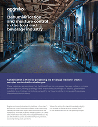 Dehumidification and Moisture Control in the Food and Beverage Industry