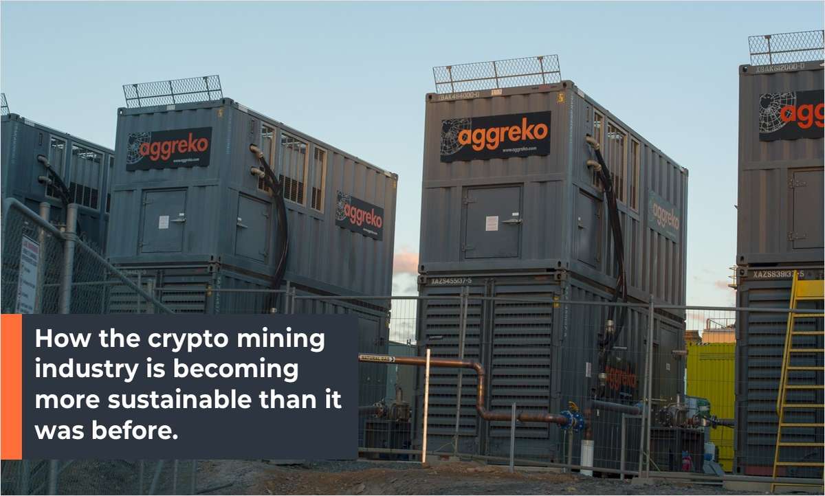 How the crypto mining industry is becoming more sustainable than it was before.