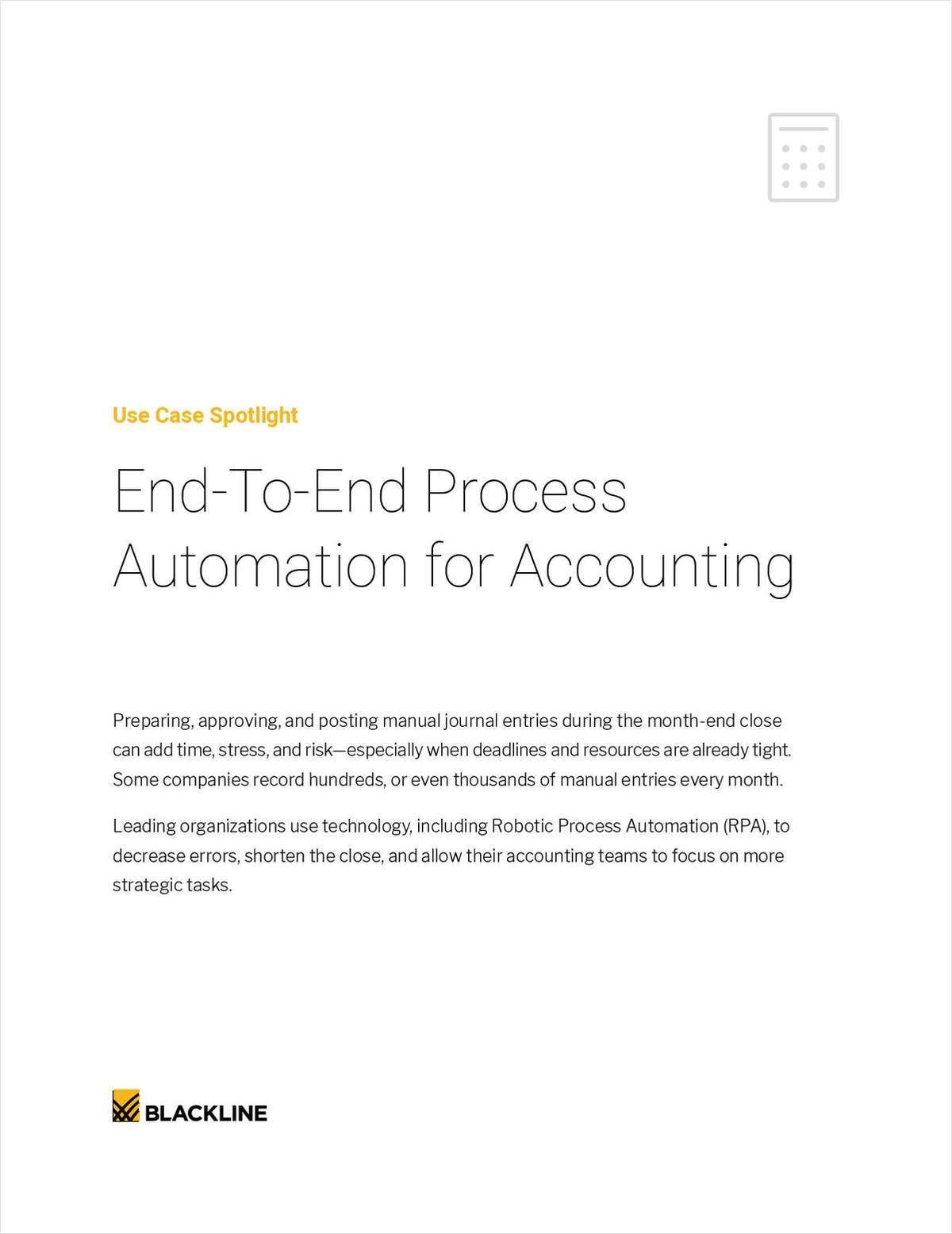 End-To-End Process Automation for Accounting