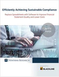 Ventana Research: Efficiently Achieving Sustainable Compliance