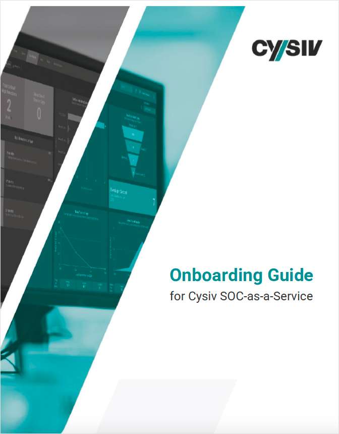 Onboarding Guide for Cysiv SOC-as-a-service