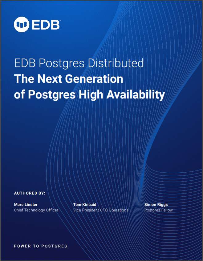 EDB Postgres Distributed: The Next Generation of Postgres High Availability