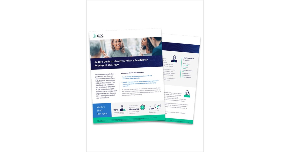 HR's Guide to Identity and Privacy Benefits for Employees of All Ages