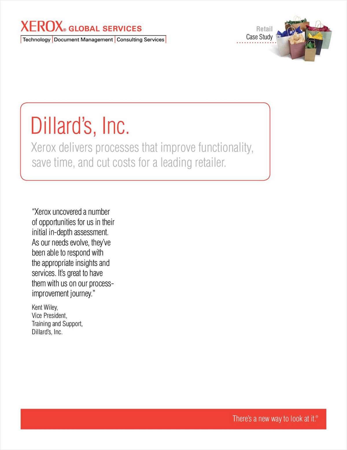 Dillard's Inc. Uses Xerox Office Document Assessment