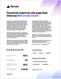 Parachute Improves Site Page Load Times by 60% in One Month