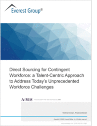 Direct Sourcing for Contingent Workforce: A talent-centric approach to address today's unprecedented workforce challenges.