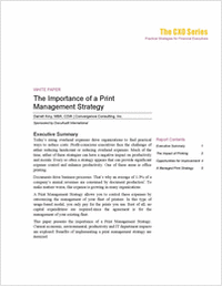 The Importance of a Print Management Strategy – And Why it Matters