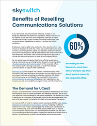 Benefits of Reselling Communications Solutions