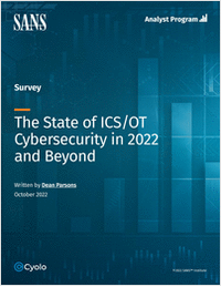 SANS Report: The State of ICS/OT Cybersecurity in 2022 and Beyond