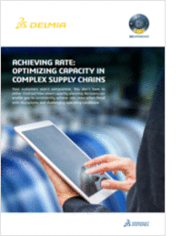 Achieving Rate: Optimizing Capacity in Complex Supply Chains