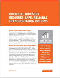 Chemical Industry Requires Safe, Reliable Transportation Options